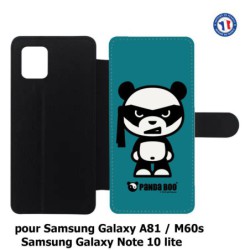 Etui cuir pour Samsung Galaxy A81 PANDA BOO© bandeau kamikaze banzaï - coque humour