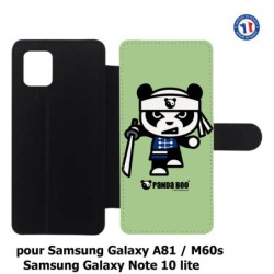 Etui cuir pour Samsung Galaxy A81 PANDA BOO© Ninja Boo - coque humour