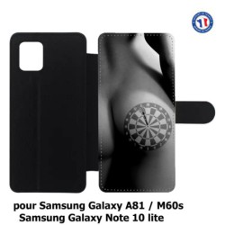 Etui cuir pour Samsung Galaxy A81 coque sexy Cible Fléchettes - coque érotique