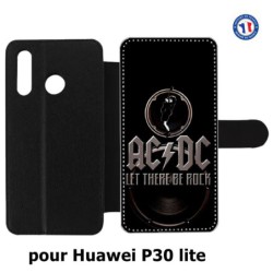 Etui cuir pour Huawei P30 Lite groupe rock AC/DC musique rock ACDC