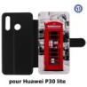 Etui cuir pour Huawei P30 Lite Cabine téléphone Londres - Cabine rouge London