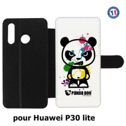 Etui cuir pour Huawei P30 Lite PANDA BOO© paintball color flash - coque humour