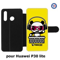 Etui cuir pour Huawei P30 Lite PANDA BOO© DJ music - coque humour