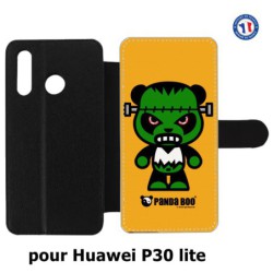 Etui cuir pour Huawei P30 Lite PANDA BOO© Frankenstein monstre - coque humour