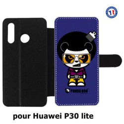 Etui cuir pour Huawei P30 Lite PANDA BOO© Funky disco 70 - coque humour