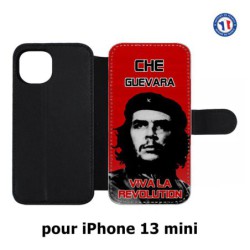 Etui cuir pour iPhone 13 mini Che Guevara - Viva la revolution