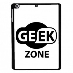 Coque noire pour IPAD 5 Logo Geek Zone noir & blanc