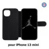 Etui cuir pour iPhone 13 mini Michael Jordan 23 shoot Chicago Bulls Basket