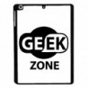 Coque noire pour Samsung Tab 7 P6200 Logo Geek Zone noir & blanc