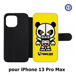 Etui cuir pour Iphone 13 PRO MAX PANDA BOO© Robot Kitsch - coque humour
