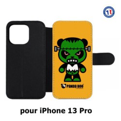 Etui cuir pour iPhone 13 Pro PANDA BOO© Frankenstein monstre - coque humour