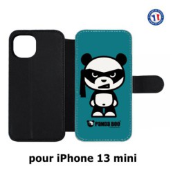 Etui cuir pour iPhone 13 mini PANDA BOO© bandeau kamikaze banzaï - coque humour