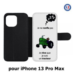 Etui cuir pour Iphone 13 PRO MAX humour