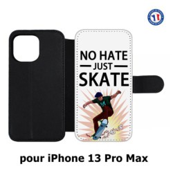 Etui cuir pour Iphone 13 PRO MAX Skateboard