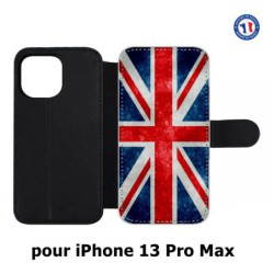 Etui cuir pour Iphone 13 PRO MAX Drapeau Royaume uni - United Kingdom Flag