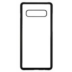 Coque pour Samsung S10 Plus Logo Geek Zone noir & blanc - contour noir (Samsung S10 Plus)