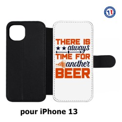 Etui cuir pour iPhone 13 Always time for another Beer Humour Bière