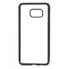 Coque pour Samsung S6 Edge Plus Logo Geek Zone noir & blanc - contour noir (Samsung S6 Edge Plus)