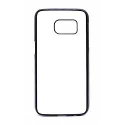 Coque pour Samsung S7 Logo Geek Zone noir & blanc - contour noir (Samsung S7)