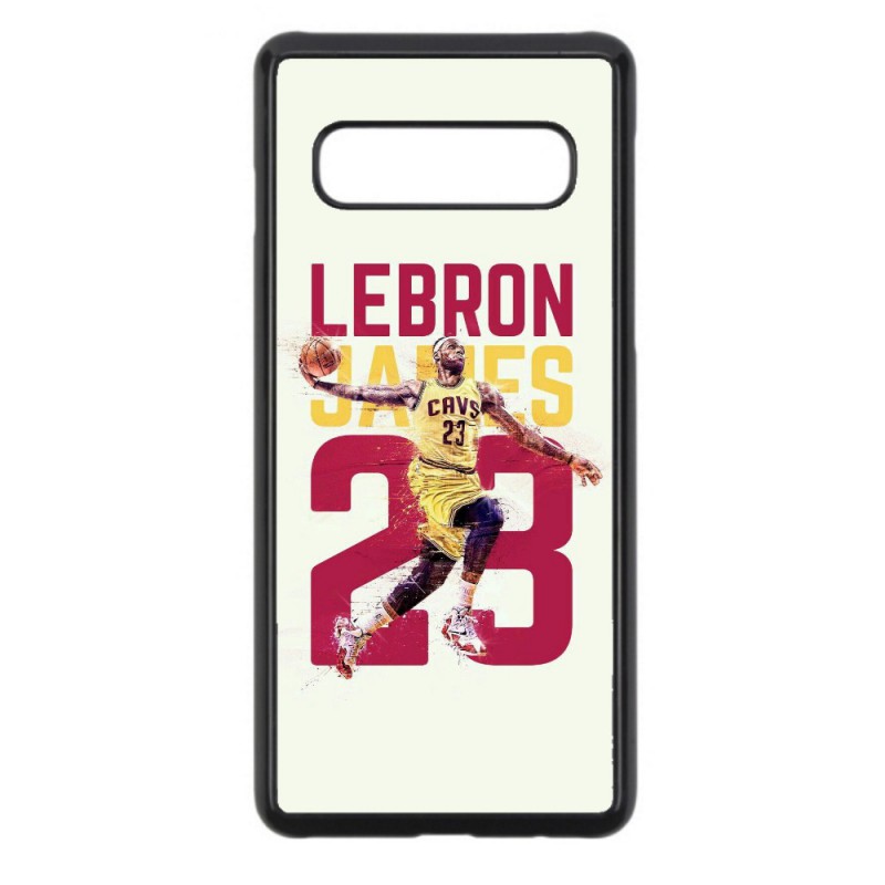 Coque noire pour Samsung S6 Edge Plus star Basket Lebron James Cavaliers de Cleveland 23