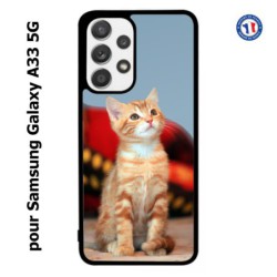 Coque pour Samsung Galaxy A33 5G Adorable chat - chat robe cannelle