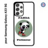 Coque pour Samsung Galaxy A33 5G Panda patineur patineuse - sport patinage