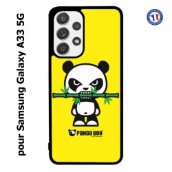 Coque pour Samsung Galaxy A33 5G PANDA BOO© Bamboo à pleine dents - coque humour