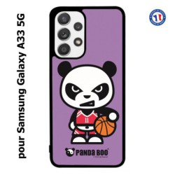 Coque pour Samsung Galaxy A33 5G PANDA BOO© Basket Sport Ballon - coque humour
