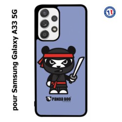 Coque pour Samsung Galaxy A33 5G PANDA BOO© Ninja Boo noir - coque humour