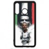 Coque noire pour Huawei P30 Lite Ronaldo CR7 Juventus Foot