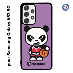 Coque pour Samsung Galaxy A53 5G PANDA BOO© Basket Sport Ballon - coque humour