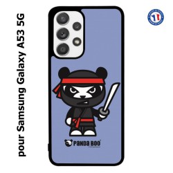 Coque pour Samsung Galaxy A53 5G PANDA BOO© Ninja Boo noir - coque humour