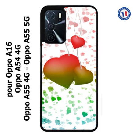 Coque pour Oppo A16 fond coeur amour love