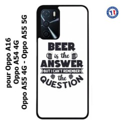 Coque pour Oppo A54 4G Beer is the answer Humour Bière
