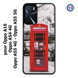 Coque pour Oppo A16 Cabine téléphone Londres - Cabine rouge London