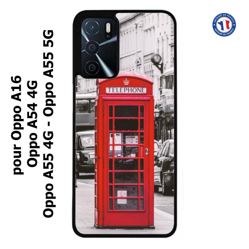 Coque pour Oppo A55 4G et A55 5G Cabine téléphone Londres - Cabine rouge London