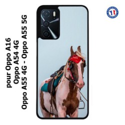 Coque pour Oppo A55 4G et A55 5G Coque cheval robe pie - bride cheval