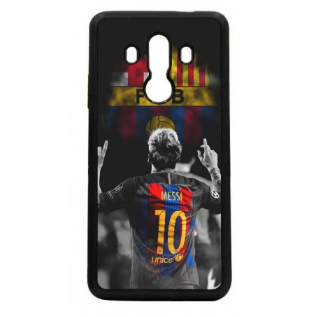 Coque noire pour Huawei Mate 10 Pro Lionel Messi 10 FC Barcelone Foot