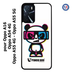 Coque pour Oppo A55 4G et A55 5G PANDA BOO© 3D - lunettes - coque humour