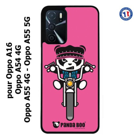 Coque pour Oppo A16 PANDA BOO© Moto Biker - coque humour