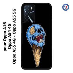 Coque pour Oppo A16 Ice Skull - Crâne Glace - Cône Crâne - skull art