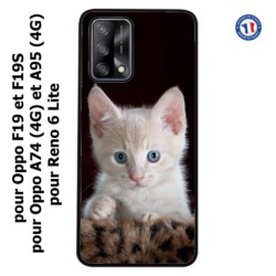 Coque pour Oppo A74 4G Bébé chat tout mignon - chaton yeux bleus
