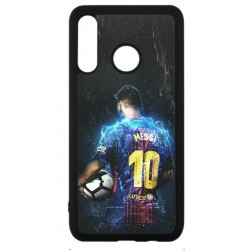Coque noire pour Huawei P30 Lite Lionel Messi FC Barcelone Foot