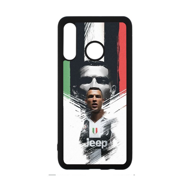 Coque noire pour Huawei P30 Lite Cristiano Ronaldo Juventus