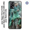 Coque pour Oppo A95 4G Lionel Messi FC Barcelone Foot vert-rouge-jaune