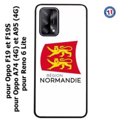 Coque pour Oppo A74 4G Logo Normandie - Écusson Normandie - 2 léopards