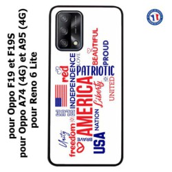 Coque pour Oppo A95 4G USA lovers - drapeau USA - patriot