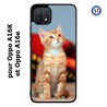 Coque pour Oppo A16K et Oppo A16e Adorable chat - chat robe cannelle