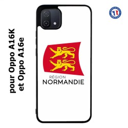 Coque pour Oppo A16K et Oppo A16e Logo Normandie - Écusson Normandie - 2 léopards