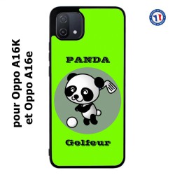 Coque pour Oppo A16K et Oppo A16e Panda golfeur - sport golf - panda mignon